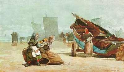 Beach Scene, Cullercoats by Winslow Homer